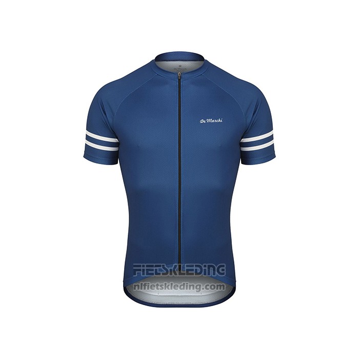2021 Fietskleding de Marchi Donker Blauw Korte Mouwen en Koersbroek